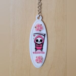 💀NEW 💀 Pink and White Skull Key Holder